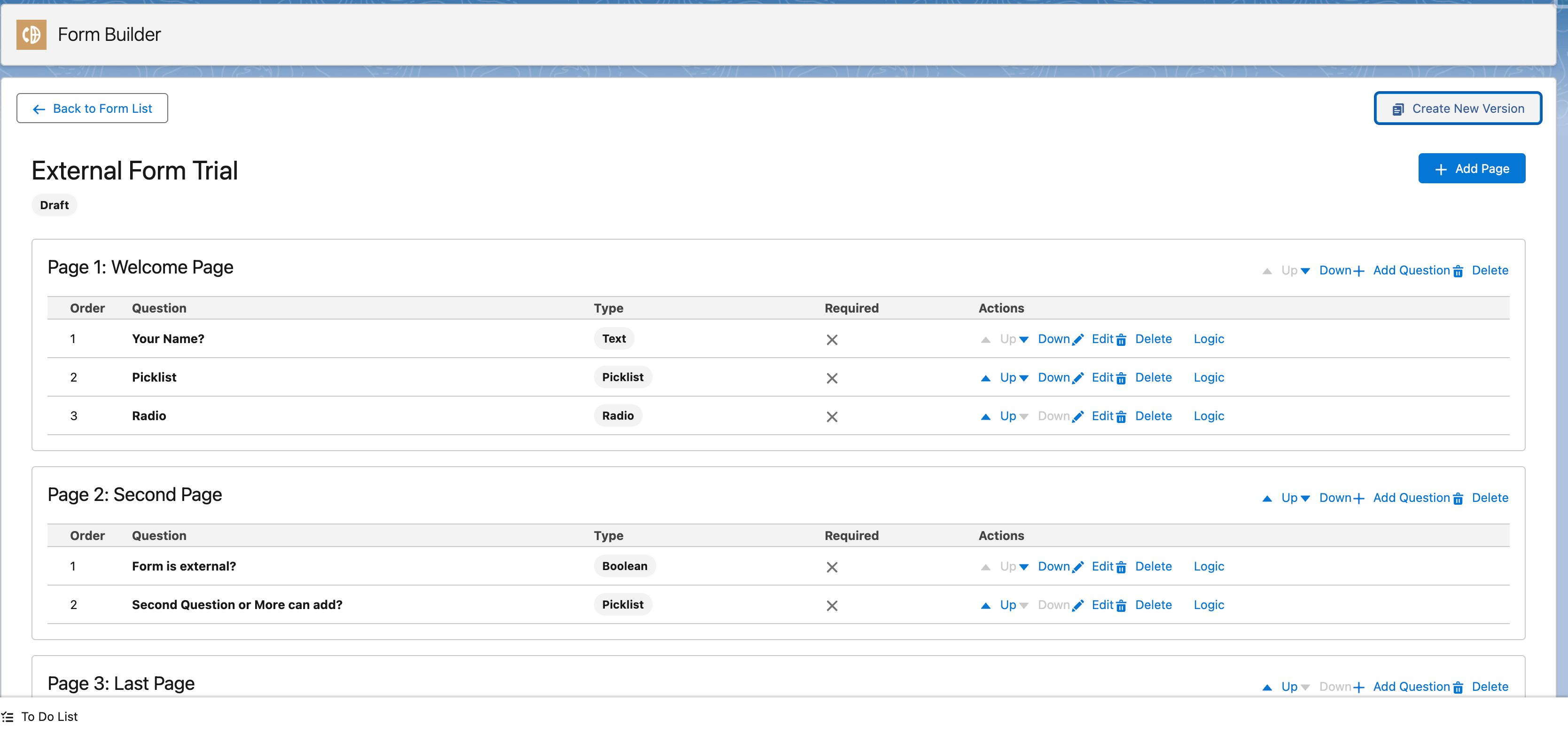 W-Survey Form Builder